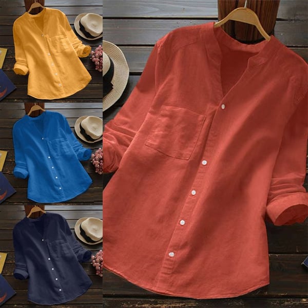 Elegante Leinenbluse für stilbewusste Frauen – Alice