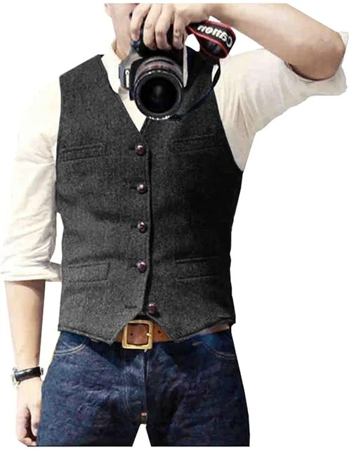 Stylish Men's Casual Waistcoat for Effortless Elegance