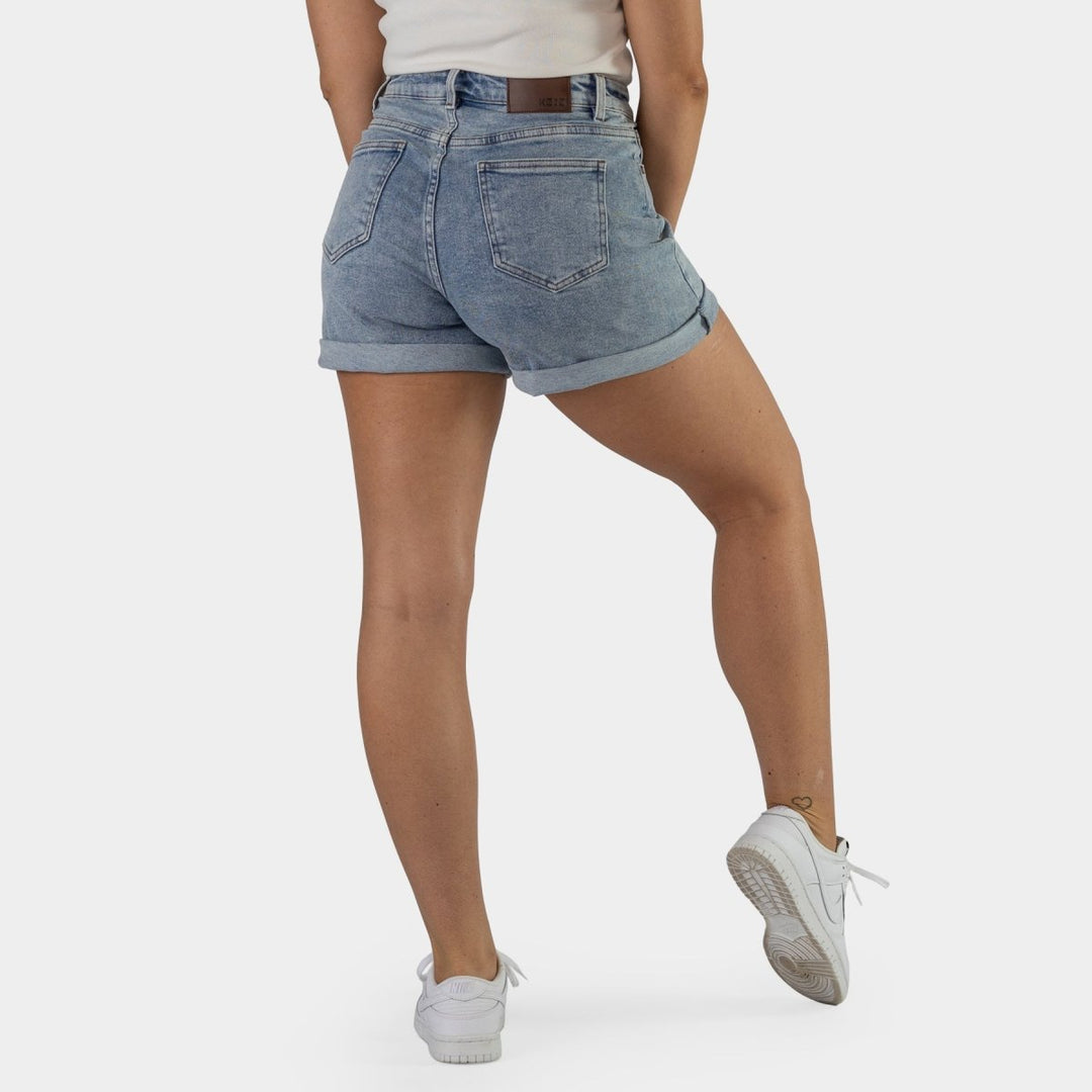 Classic Acid Wash Blue Jean Shorts - Elevate Your Summer Style!