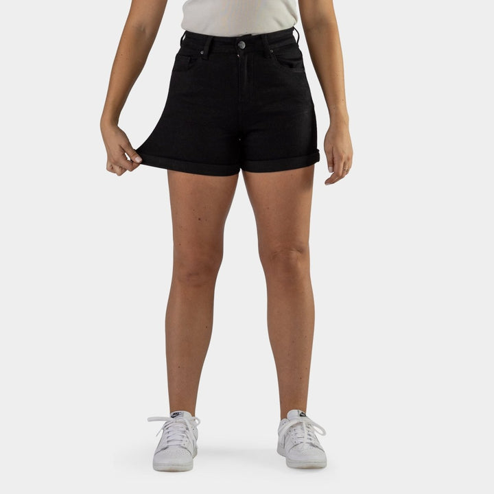 Timeless Black Denim Shorts for Effortless Style