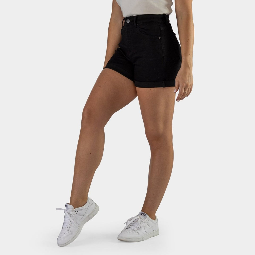 Timeless Black Denim Shorts for Effortless Style