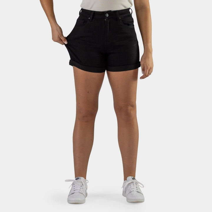 Timeless Black Denim Shorts for Effortless Style