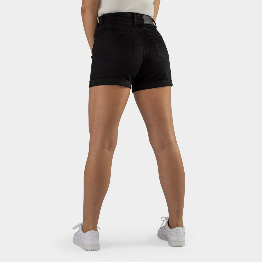 Timeless Black Denim Shorts for Effortless Style