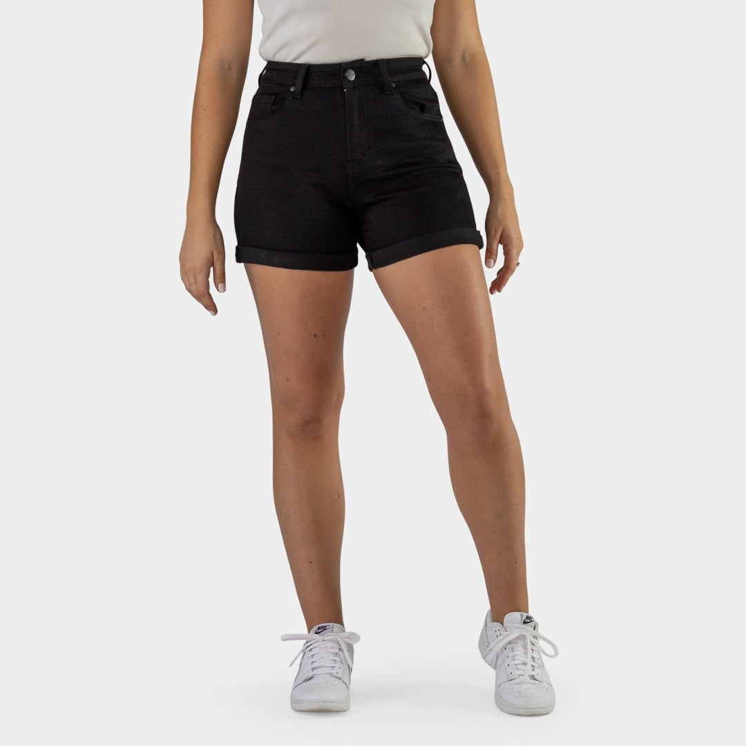 Timeless Black Denim Shorts for Effortless Style