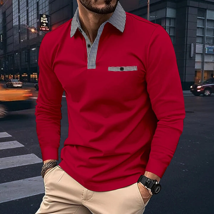 Stylish Long-Sleeve Polo for Ultimate Comfort and Versatility