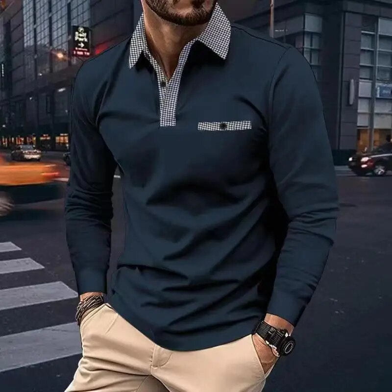 Stylish Long-Sleeve Polo for Ultimate Comfort and Versatility