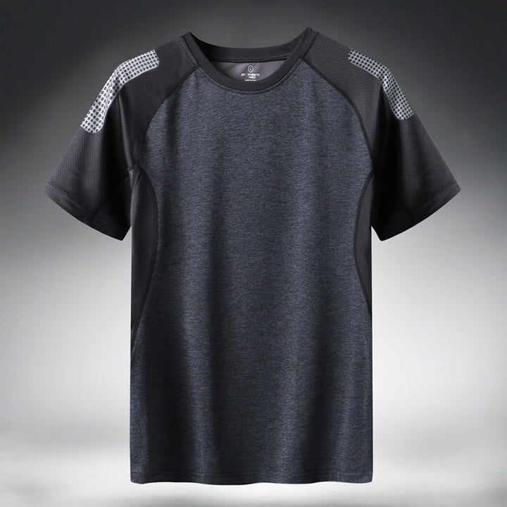 Men's Stylish Quick-Dry Patchwork Activewear Shirt