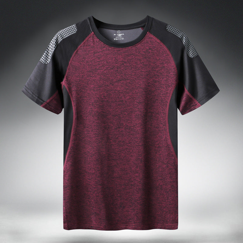 Men's Stylish Quick-Dry Patchwork Activewear Shirt
