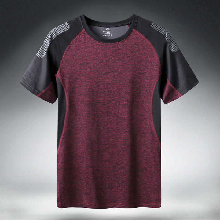 Men's Stylish Quick-Dry Patchwork Activewear Shirt