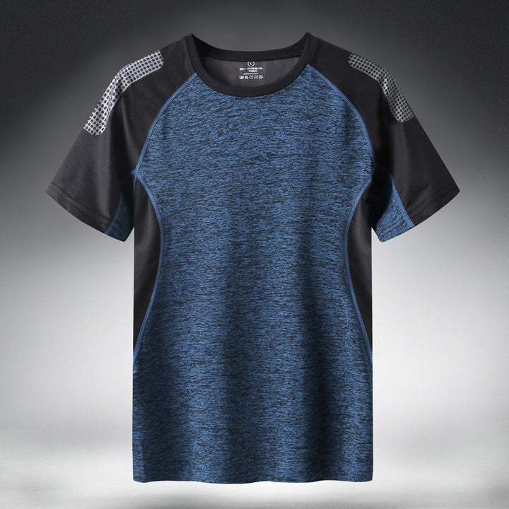 Men's Stylish Quick-Dry Patchwork Activewear Shirt