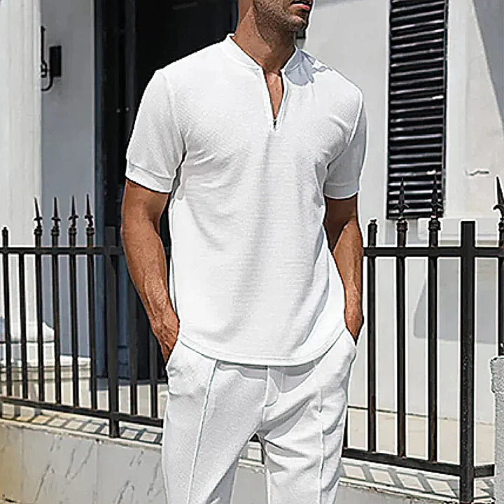 Stylish Short-Sleeve Dress Shirt for Men