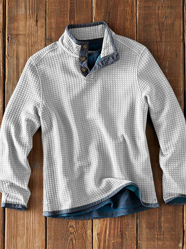 Stylish Long Sleeve Collar Tee Shirt