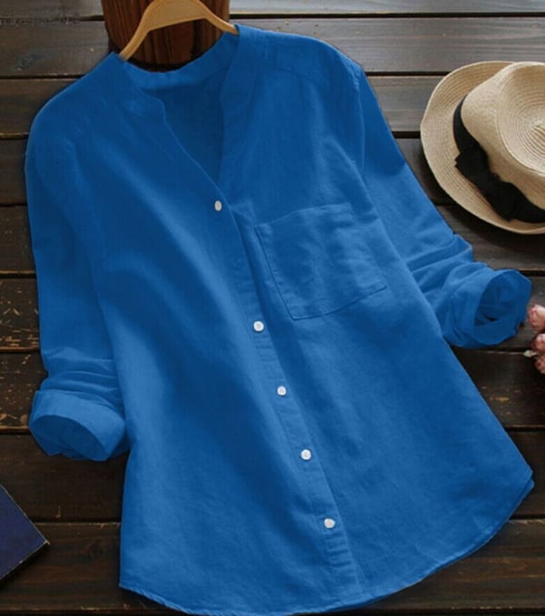 Elegante Leinenbluse für stilbewusste Frauen – Alice