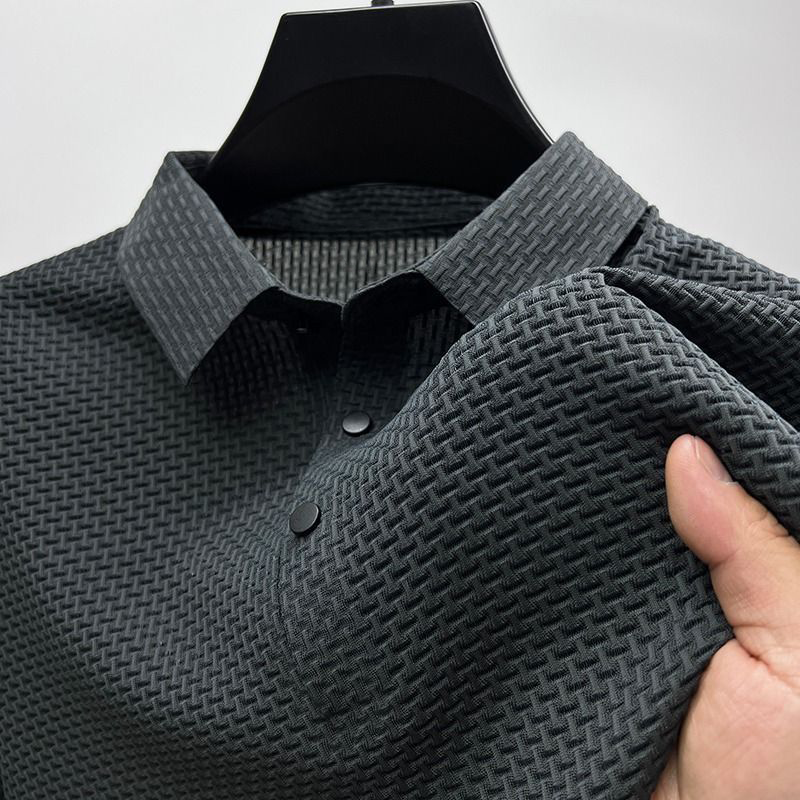 Luxuriously Soft Silk Polo Shirt for Effortless Elegance