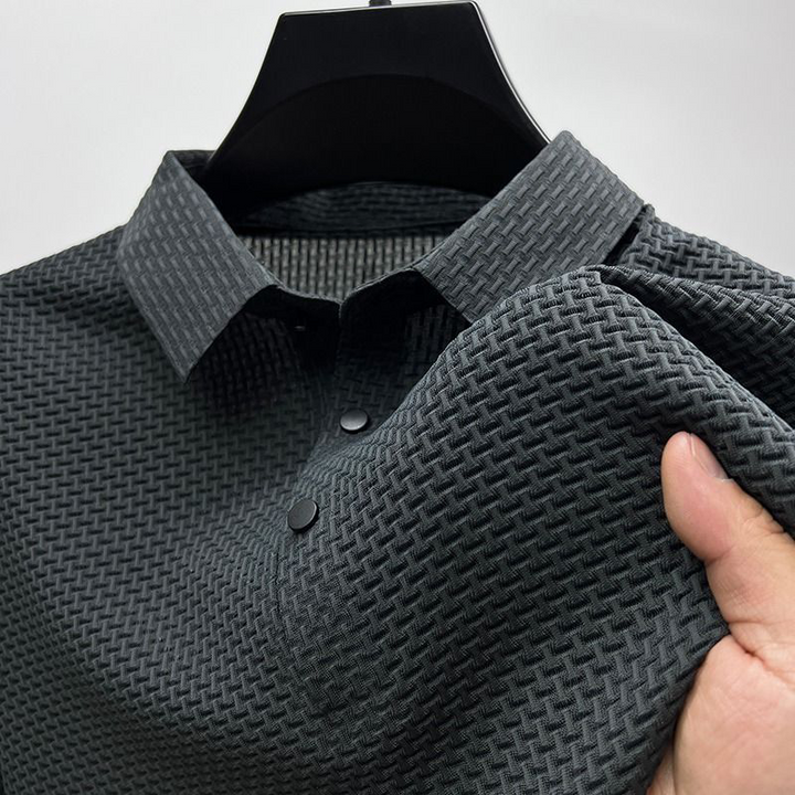 Luxuriously Soft Silk Polo Shirt for Effortless Elegance