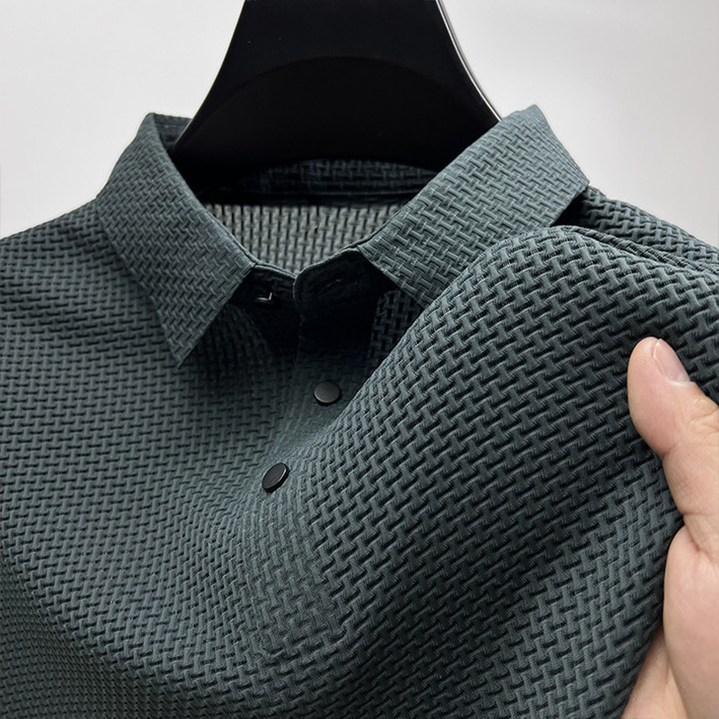 Luxuriously Soft Silk Polo Shirt for Ultimate Comfort
