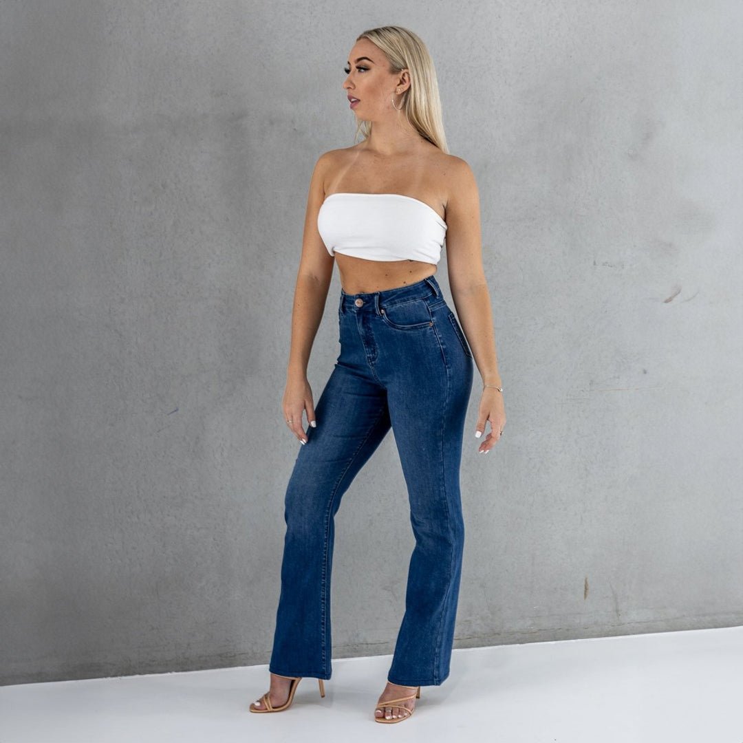 Indigo Impact Flare Fit Jeans - Elevate Your Style!
