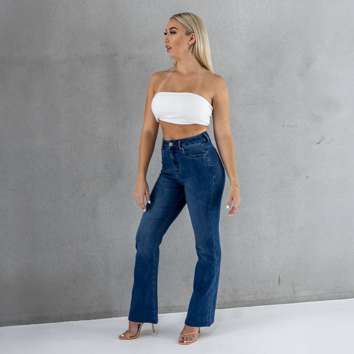 Indigo Impact Flare Fit Jeans - Elevate Your Style!