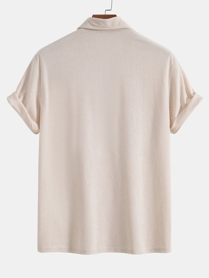 Short Sleeve Corduroy Polo Shirt & Corduroy Shorts