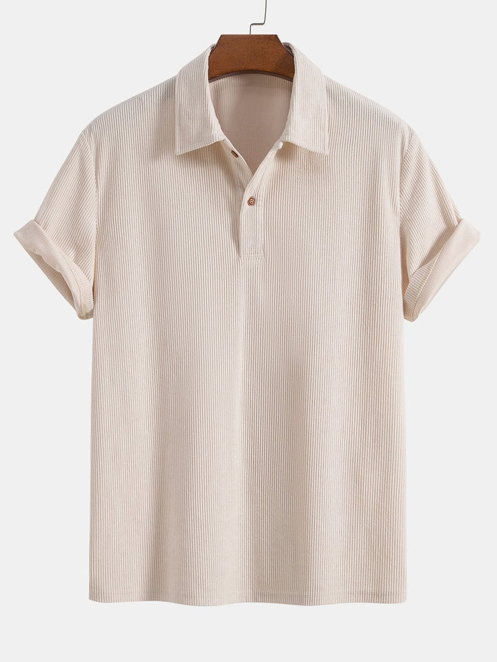 Short Sleeve Corduroy Polo Shirt & Corduroy Shorts