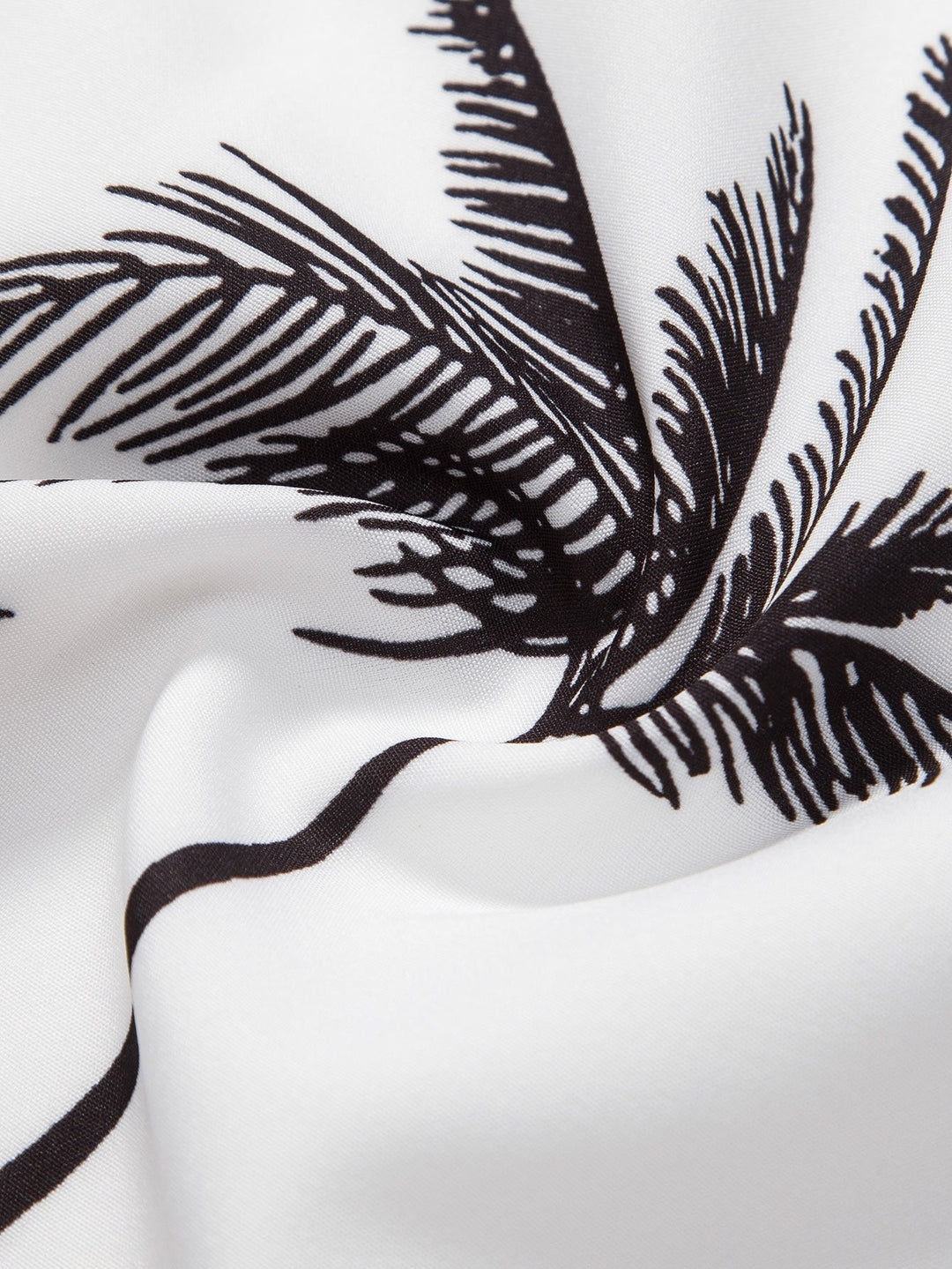 Palm Tree Print Button Up Shirt & Swim Shorts