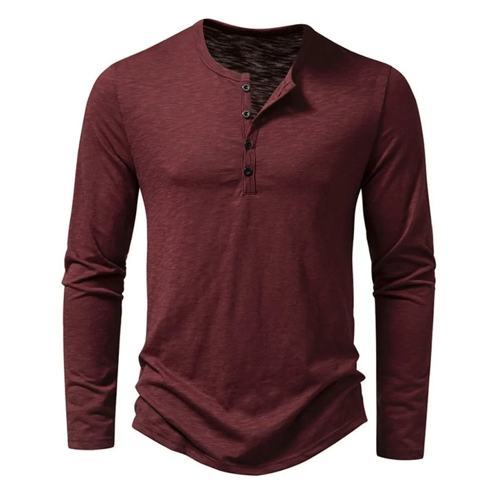 Stylish Men's Henley Shirt - Perfect Blend of Comfort and Sophistication!