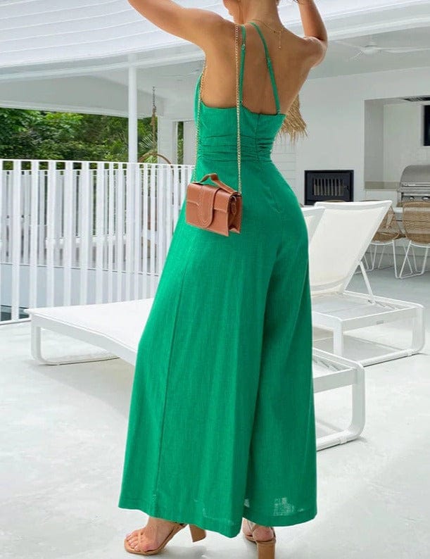 Lori - Elegant jumpsuit med vide ben