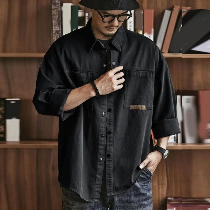 Carson™ Retro Chic Button-Up Shirt