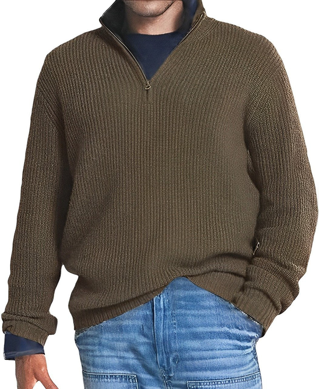 Chic Cotton Knit Sweater
