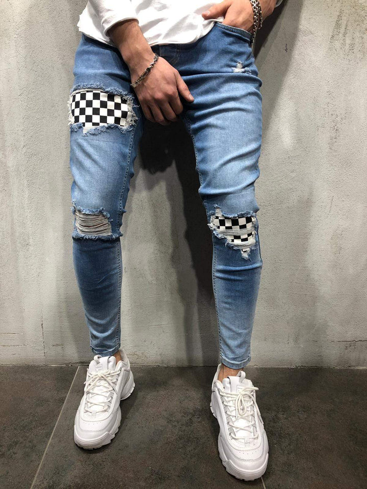 XCHEQUERED Jeans