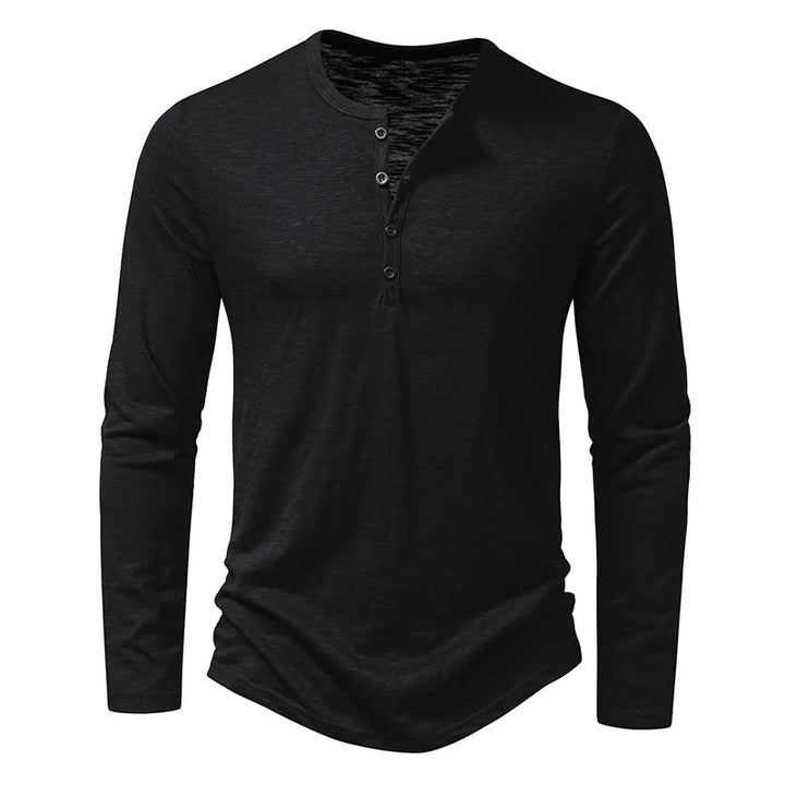 Stylish Men's Henley Shirt - Perfect Blend of Comfort and Sophistication!