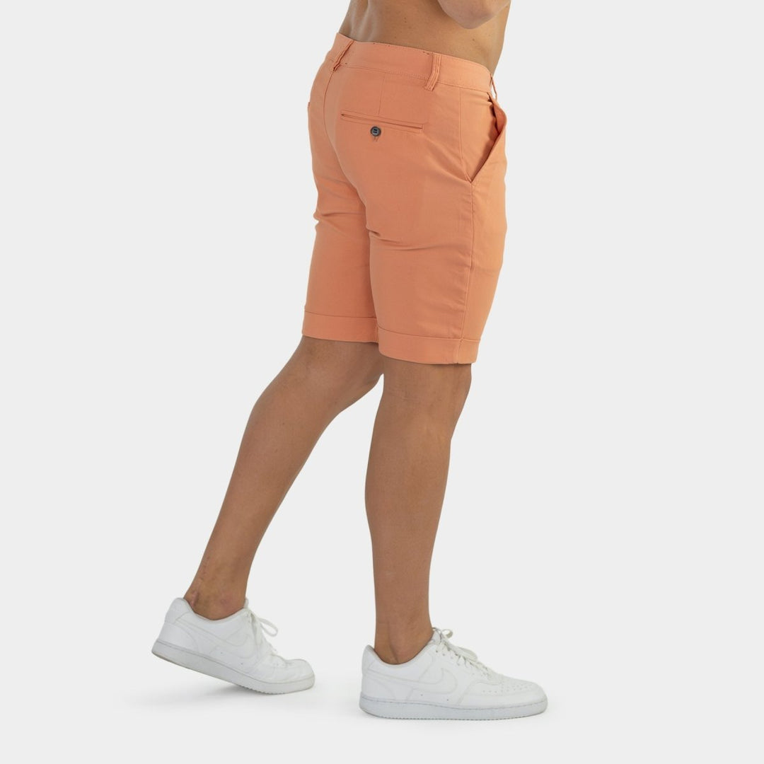 Ultra-Stretch 9” Chino Shorts - Coral