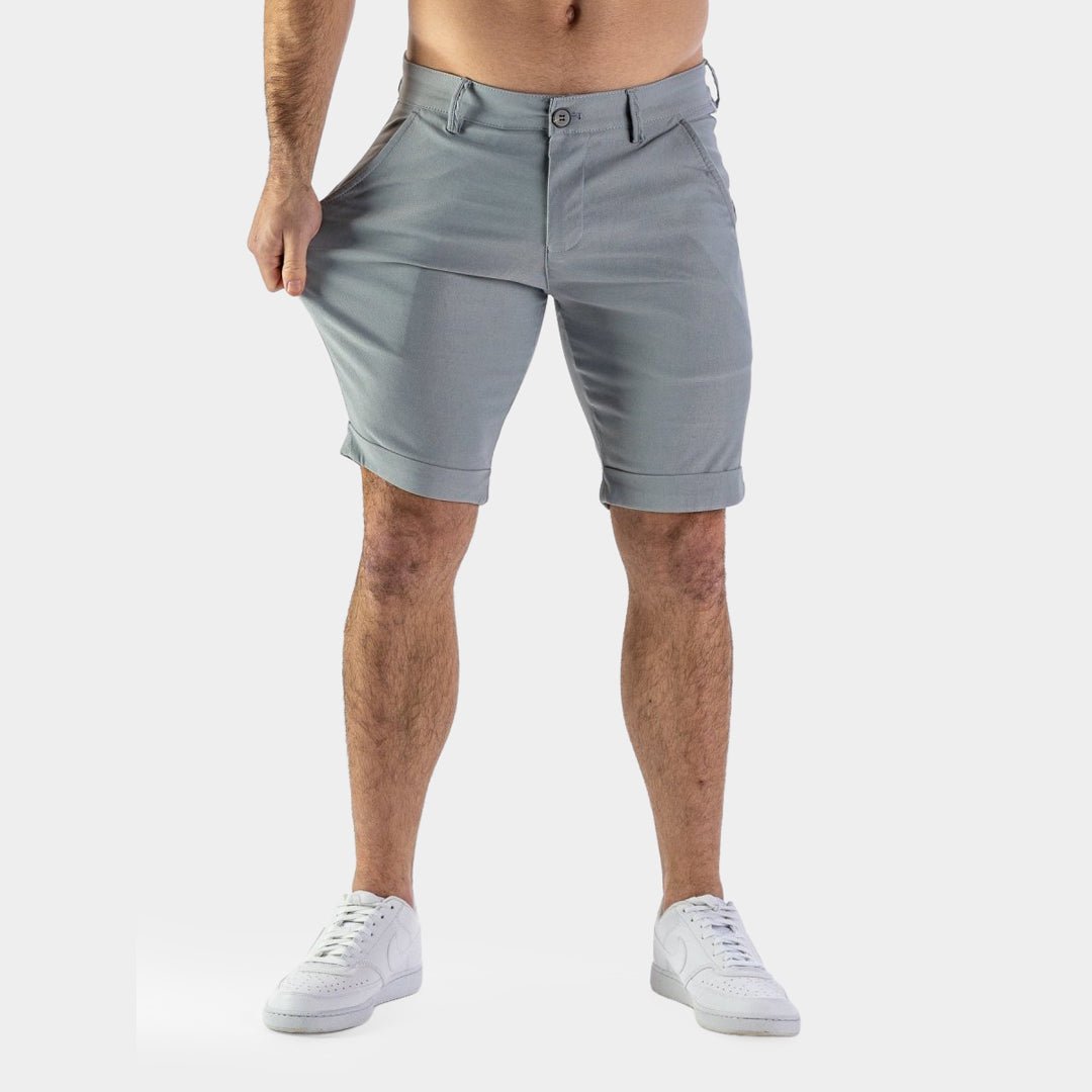 Ultra-Stretch 9” Chino Shorts - Grey